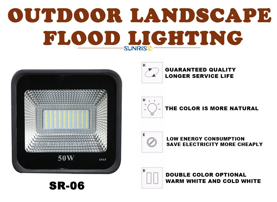 Floodlight 30W 50W LED Waterproof Security Passive High lumen Garden Yard Outdoor wall light Lamp Flood light