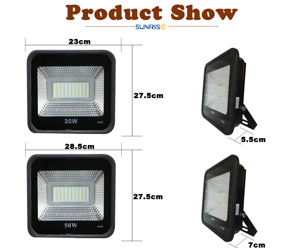 Floodlight 30W 50W LED Waterproof Security Passive High lumen Garden Yard Outdoor wall light Lamp Flood light