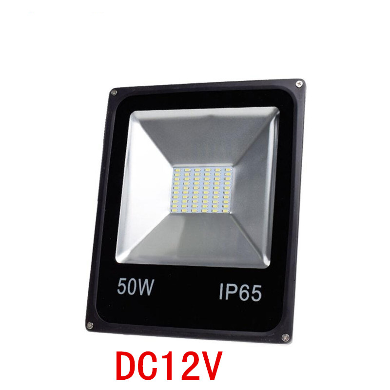 LED Spotlight DC12V 10W 20W 30W 50W 100W IP65 Projecteur Flood Light 12V 5730SMD 24V Street Wall Lamp Garden Square