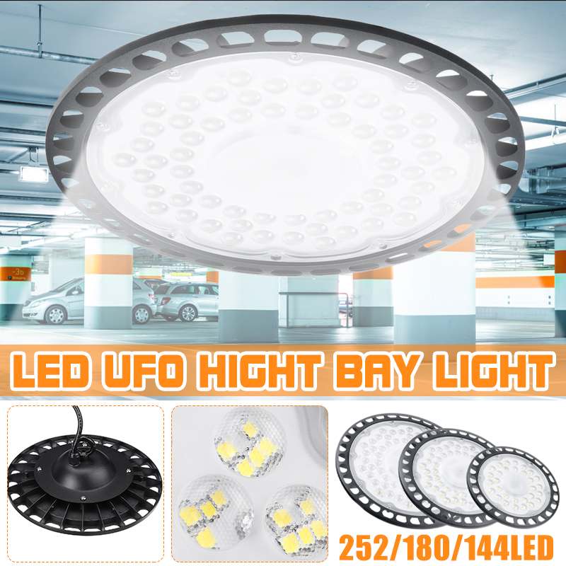 Ultraslim 200/300/500W UFO LED High Bay Lights Waterproof IP65 Commercial Industrial Lighting Warehouse Led High Bay Lamp