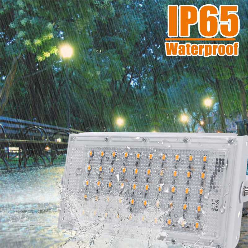 LED Flood Light 50W DC12V Floodlight Street Lamp IP65 Waterproof Outdoor Wall Reflector Lighting Garden Square Spotlight