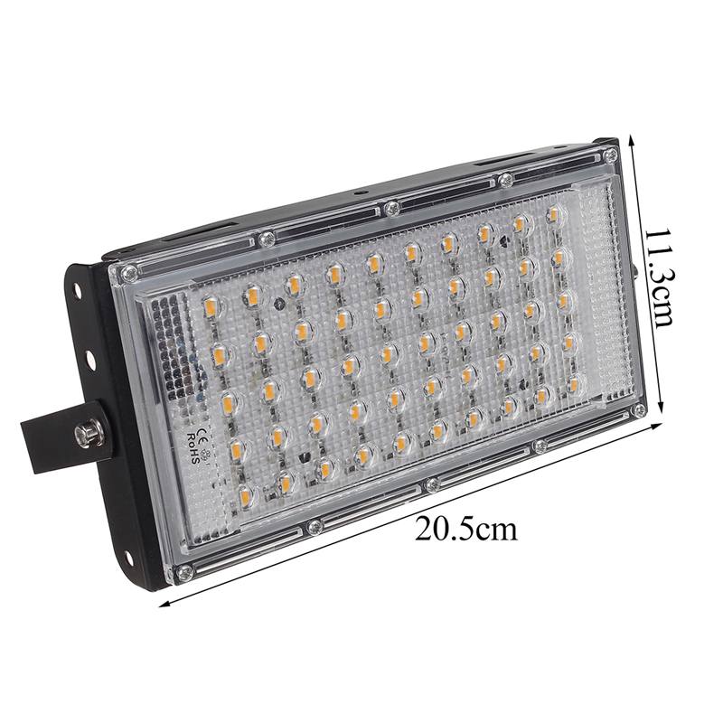 LED Flood Light 50W DC12V Floodlight Street Lamp IP65 Waterproof Outdoor Wall Reflector Lighting Garden Square Spotlight