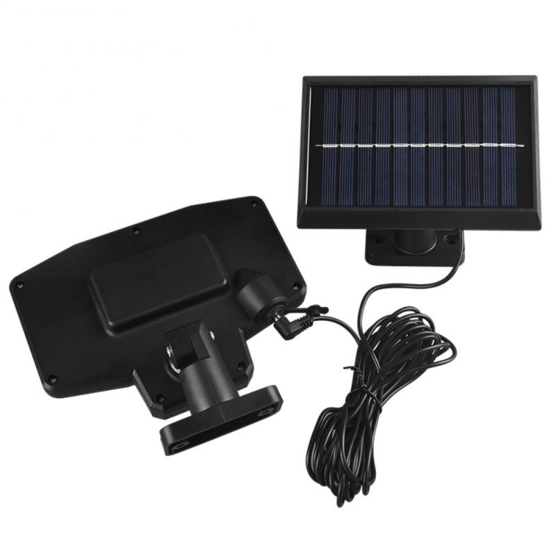 Solar LED Motion Sensor Lights Outdoor Wall Security Lamp 3 Modes Waterproof Adjustable Head Garden Lighting with Remote