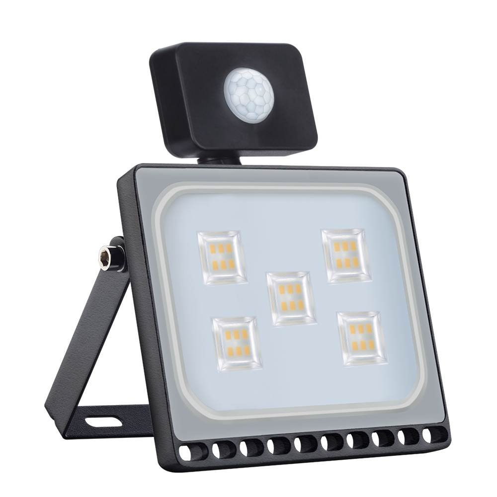 2PCS/Lot 110V~240V 30W Led Floodlight Waterproof IP65 Ultrathin Spotlights Outdoor Lighting Motion Sensor Led Flood Lights