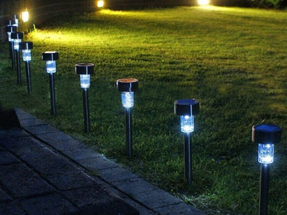 10pcs/lot spike solar garden lights waterproof solar lamp landscape lighting solar lights for garden decoration patio lawn