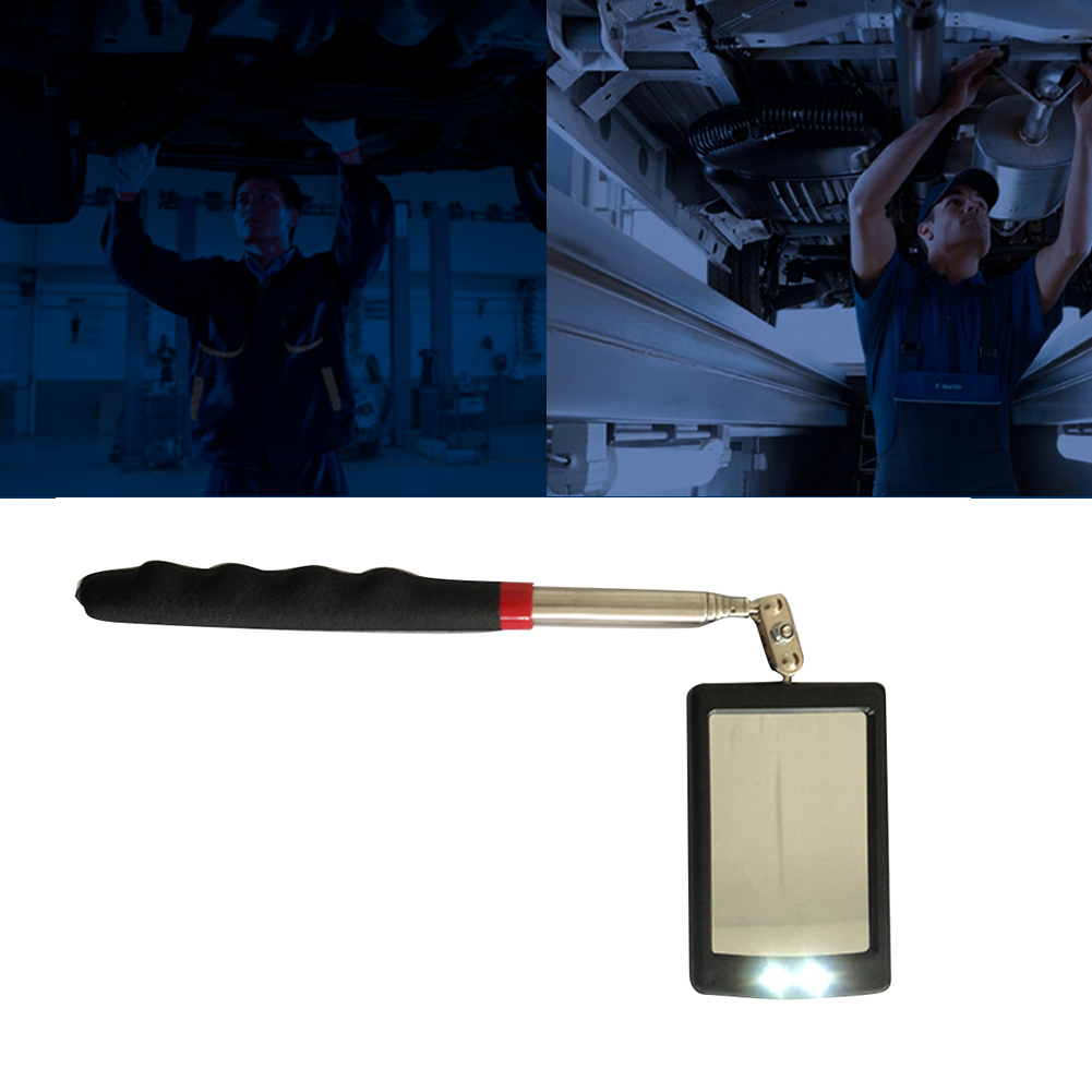 Vehicle Bottom LED Telescopic Inspection Mirror Amplification Detection Mirror Led Emergency Lamp outdoor lights for car repair