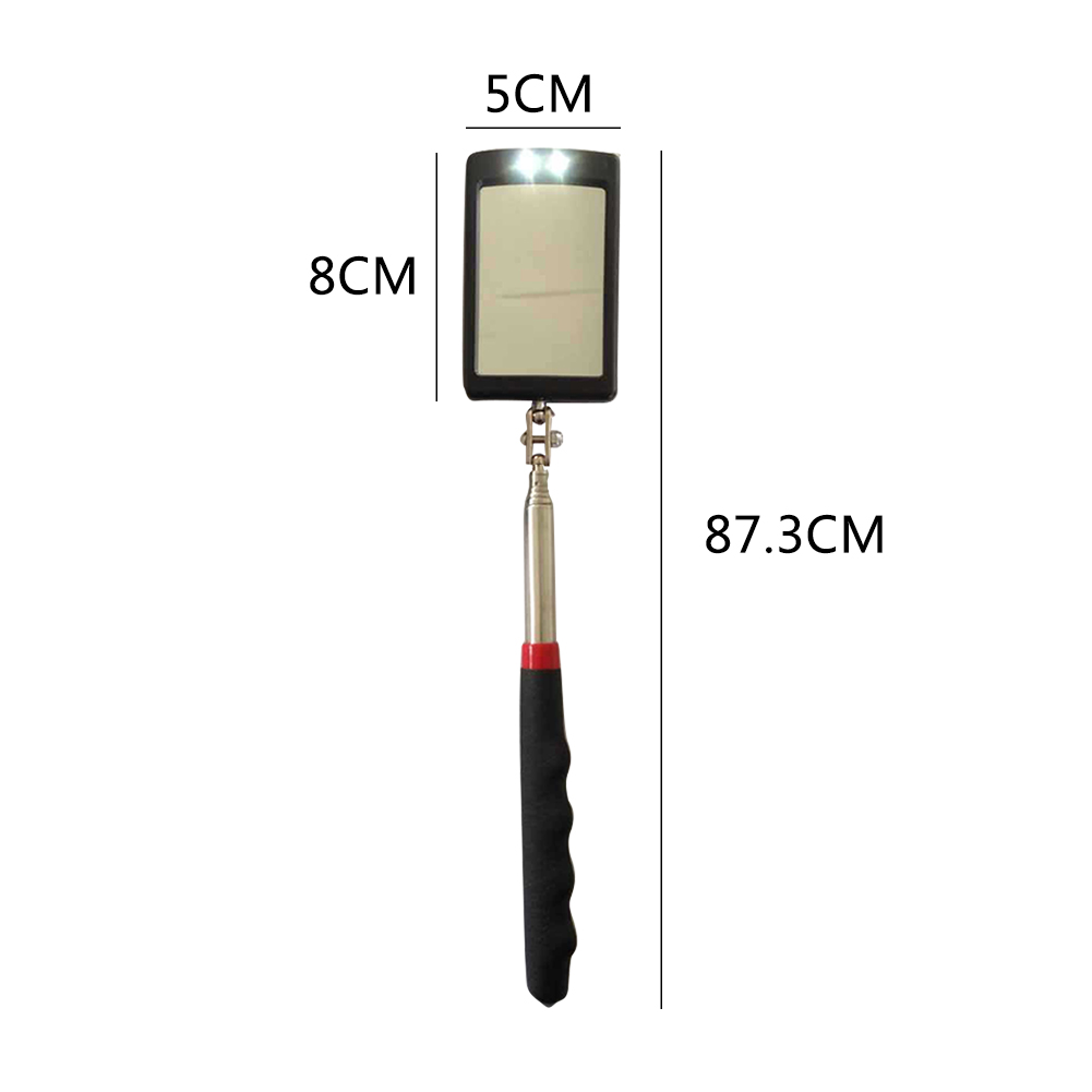 Vehicle Bottom LED Telescopic Inspection Mirror Amplification Detection Mirror Led Emergency Lamp outdoor lights for car repair