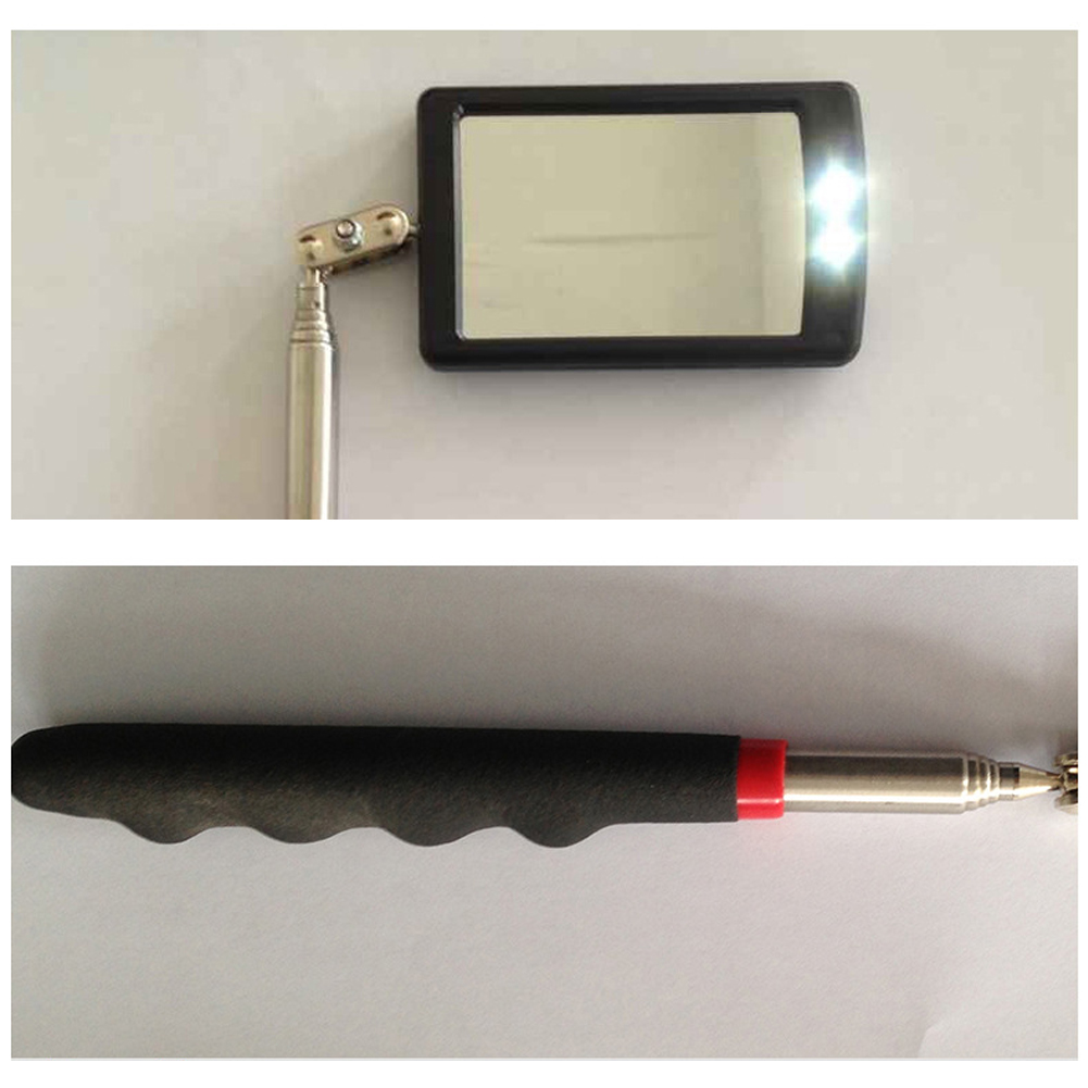 Vehicle Bottom LED Telescopic Inspection Mirror Amplification Detection Mirror Led Emergency Lamp outdoor lights for car repair