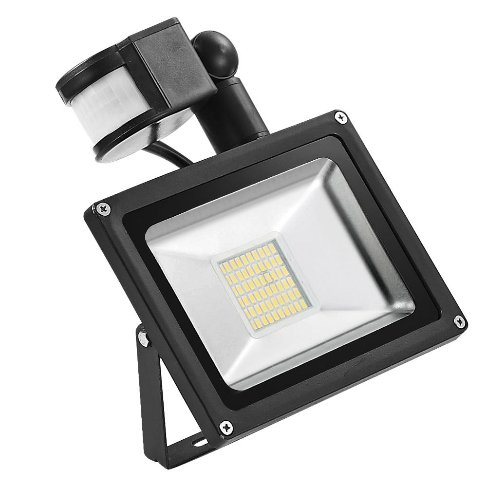 1PCS 30W Motion Sensor LED Flood Light Outdoor Lighting 2100LM 220V Waterproof LED Floodlight Reflector LED Spotlight Lamp ip65