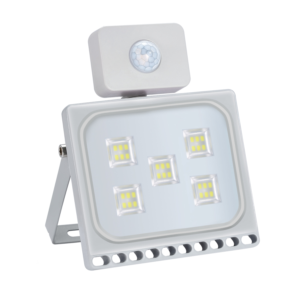 1PCS 30W Ultrathin Led Motion Sensor Flood Light 110V 220V Waterproof IP65 2100LM Led Floodlight Spotlight Outdoor Lighting