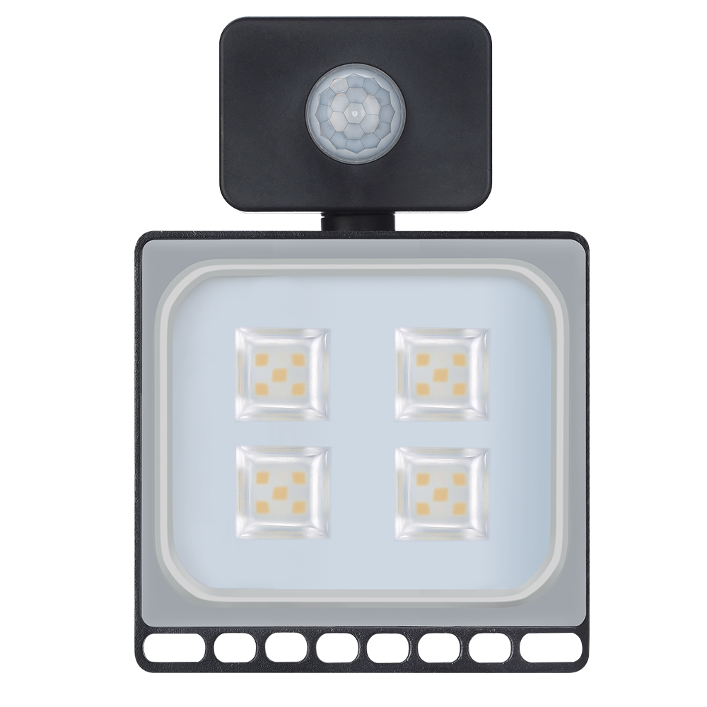 1PCS 110V 220V 20W Ultrathin Led Motion Sensor Flood Light Waterproof IP65 1600LM Led Spotlight Floodlight Outdoor Lighting