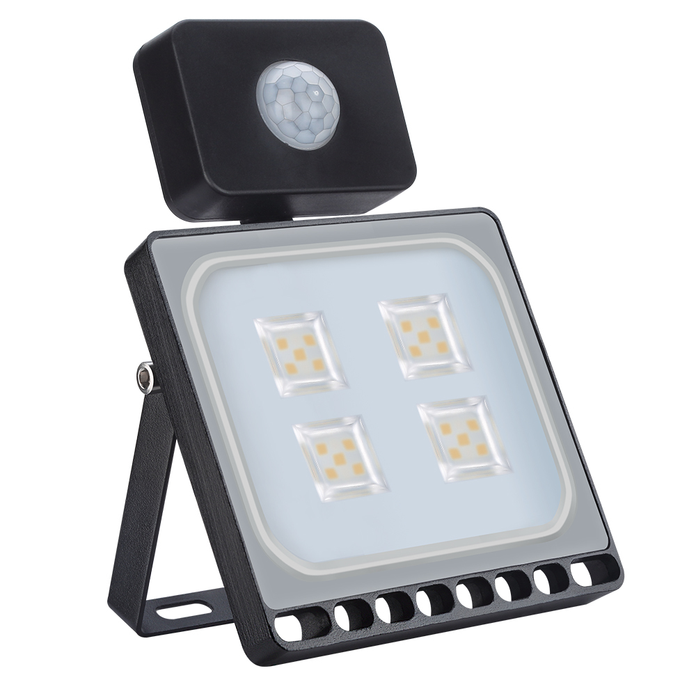 1PCS 110V 220V 20W Ultrathin Led Motion Sensor Flood Light Waterproof IP65 1600LM Led Spotlight Floodlight Outdoor Lighting