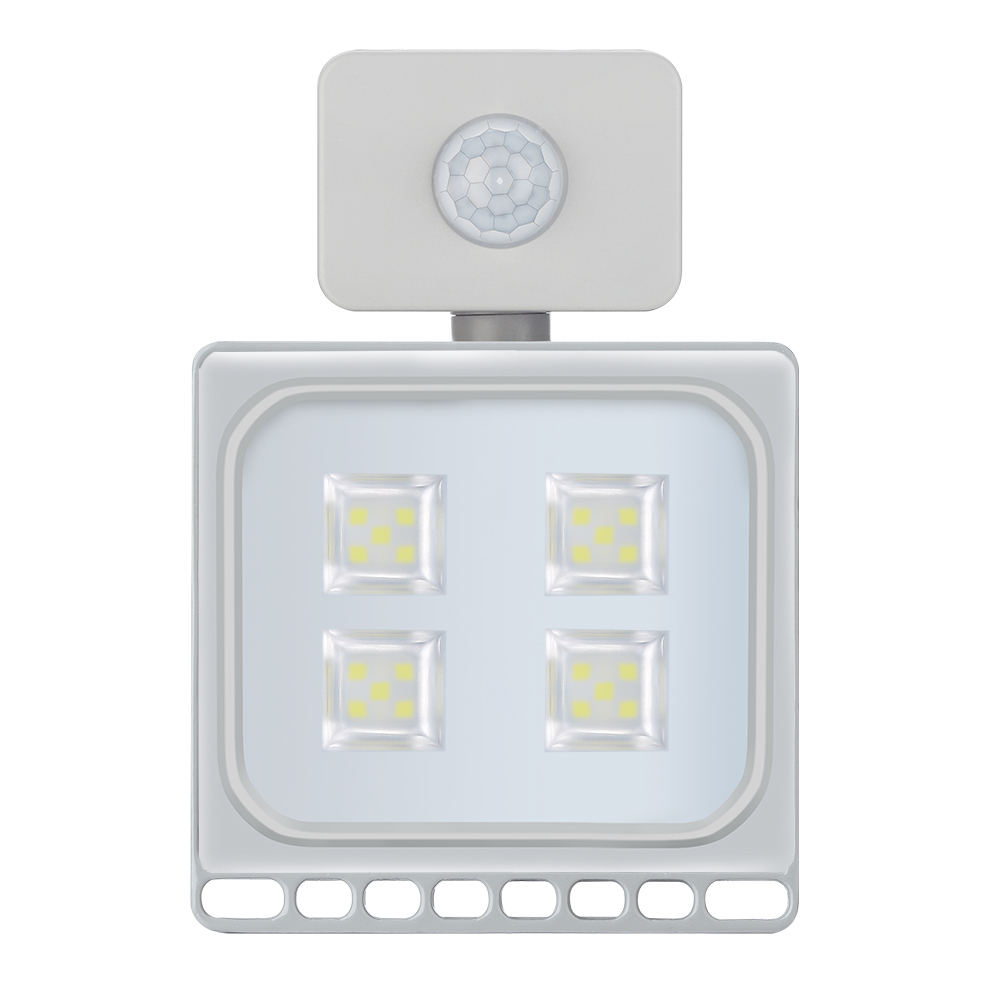 1PCS 110V 220V 20W Ultrathin Led Motion Sensor Flood Light Waterproof IP65 1600LM Led Spotlight Floodlight Outdoor Lighting