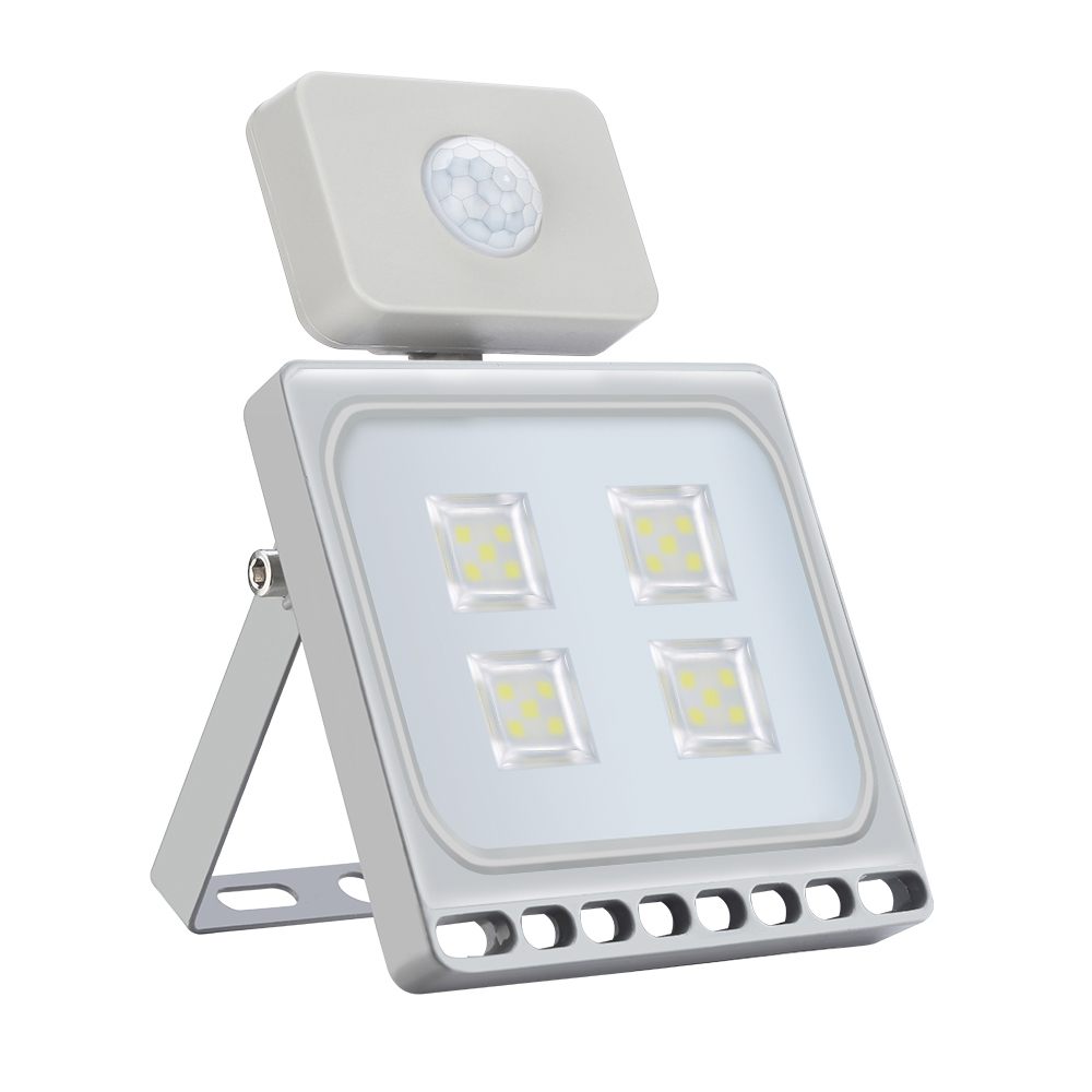 1PCS 110V 220V 20W Ultrathin Led Motion Sensor Flood Light Waterproof IP65 1600LM Led Spotlight Floodlight Outdoor Lighting