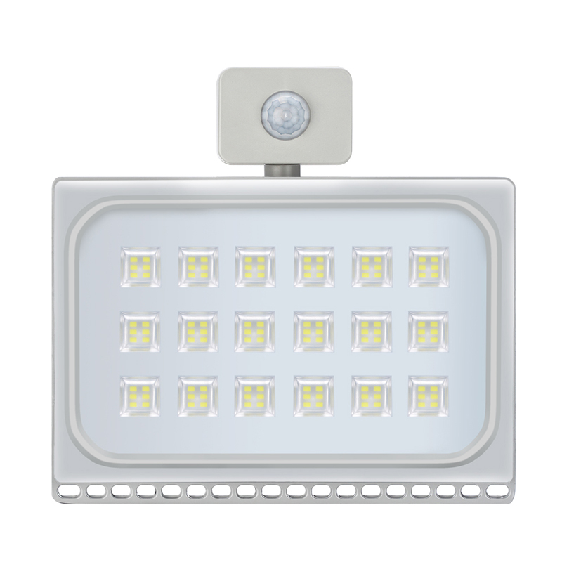 Waterproof IP65 Ultrathin Led Flood Light Motion Sensor 110V 220V 100W 8000LM Led Spotlight Floodlight Outdoor Lights