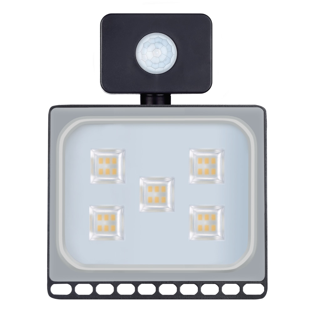 Ultrathin Sensor LED Flood Light 10W 20W 30W 50W 100W IP65 110V/220V LED Spotlight Outdoor Street Light Floodlight