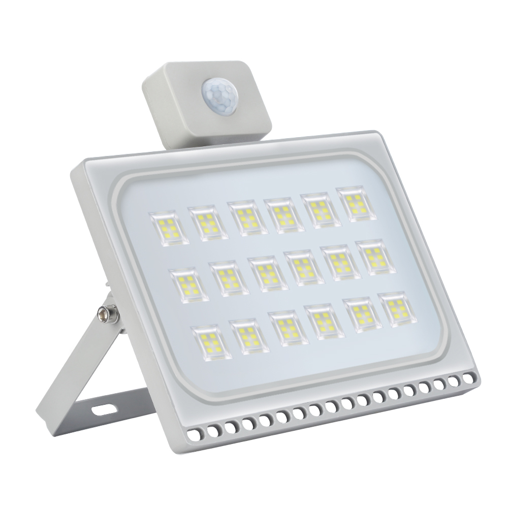 Ultrathin Sensor LED Flood Light 10W 20W 30W 50W 100W IP65 110V/220V LED Spotlight Outdoor Street Light Floodlight