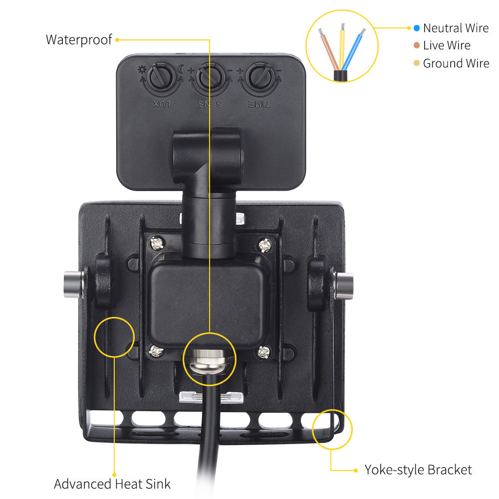 Ultrathin Sensor LED Flood Light 10W 20W 30W 50W 100W IP65 110V/220V LED Spotlight Outdoor Street Light Floodlight