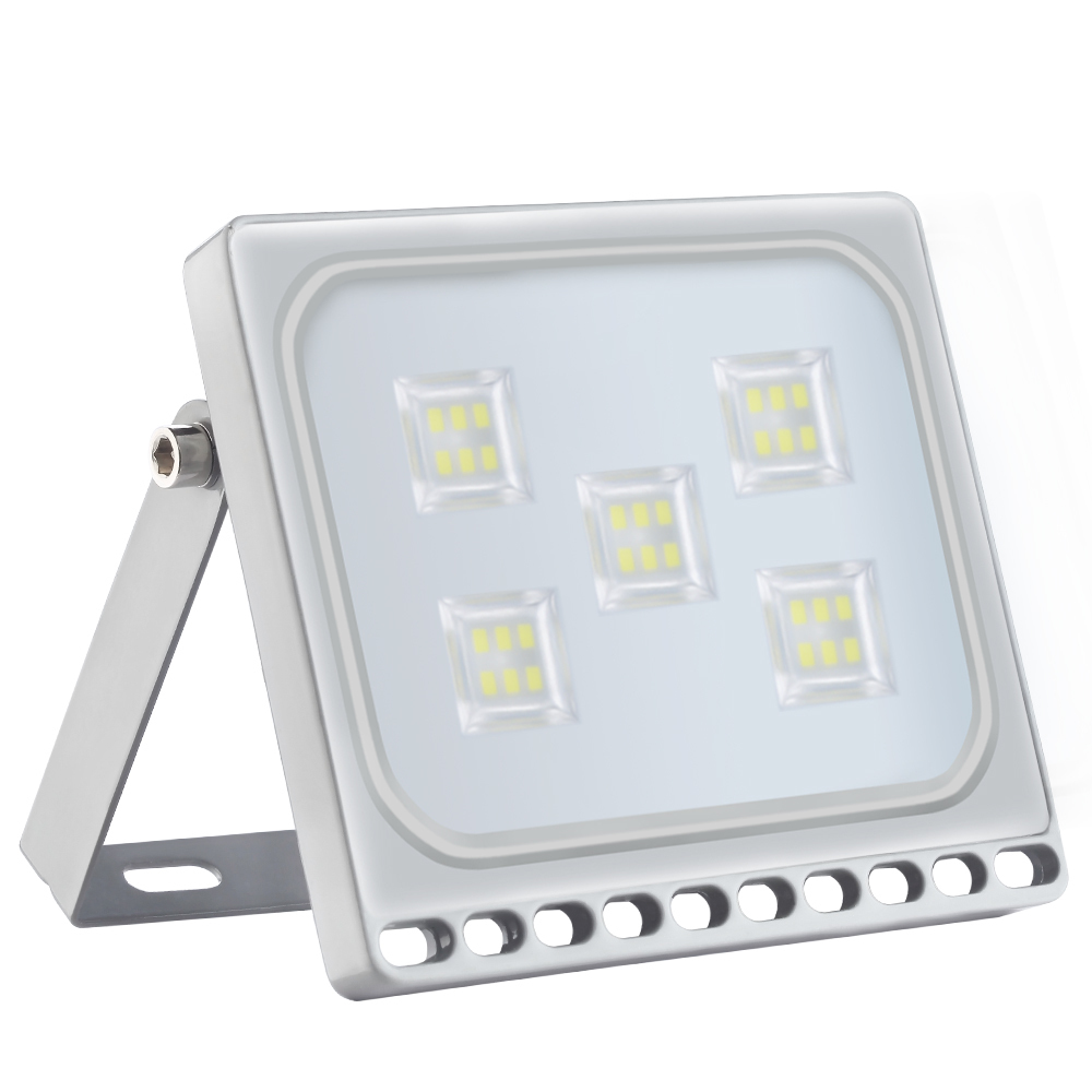 6PCS Ultrathin LED Flood Light 10W 20W 30W 50W 100W IP65 110V/220V LED Spotlight Refletor Outdoor Lighting Wall Lamp Floodlight