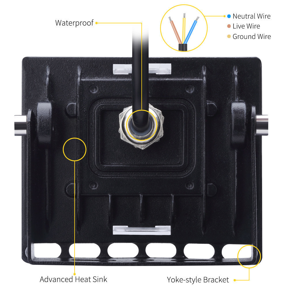 6PCS Ultrathin LED Flood Light 10W 20W 30W 50W 100W IP65 110V/220V LED Spotlight Refletor Outdoor Lighting Wall Lamp Floodlight