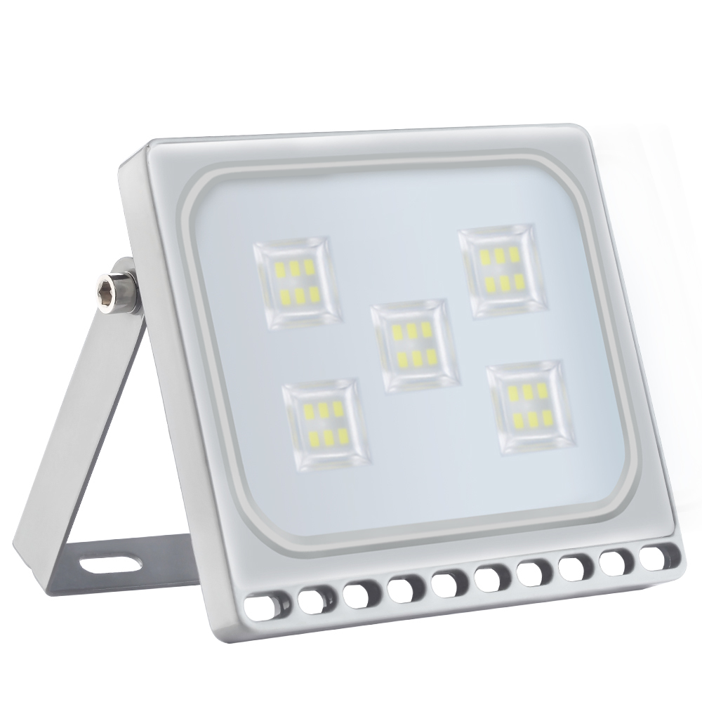 5PCS Ultrathin LED Flood Light 10W 20W 30W 50W 100W IP65 110V/220V LED Spotlight Refletor Outdoor Lighting Wall Lamp Floodlight