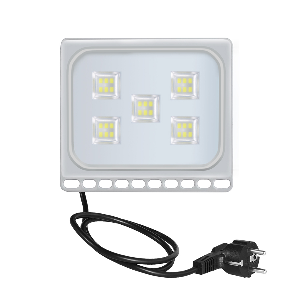 5PCS Ultrathin LED Flood Light 10W 20W 30W 50W 100W IP65 110V/220V LED Spotlight Refletor Outdoor Lighting Wall Lamp Floodlight