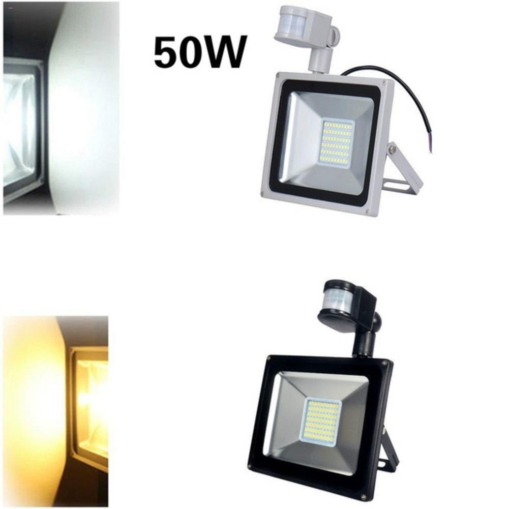 LED Flood Light 10W 20W 30W 50W Outdoor Flood Light LED Waterproof IP65 Lamp 220V Floodlight with Motion Sensor 2835 LED Lamp