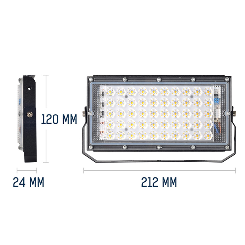 DC12V LED Flood Light 50W Electric Clip Portable LED Spotlight LED Street Lamp Emergency Outdoor Lighting For Camping