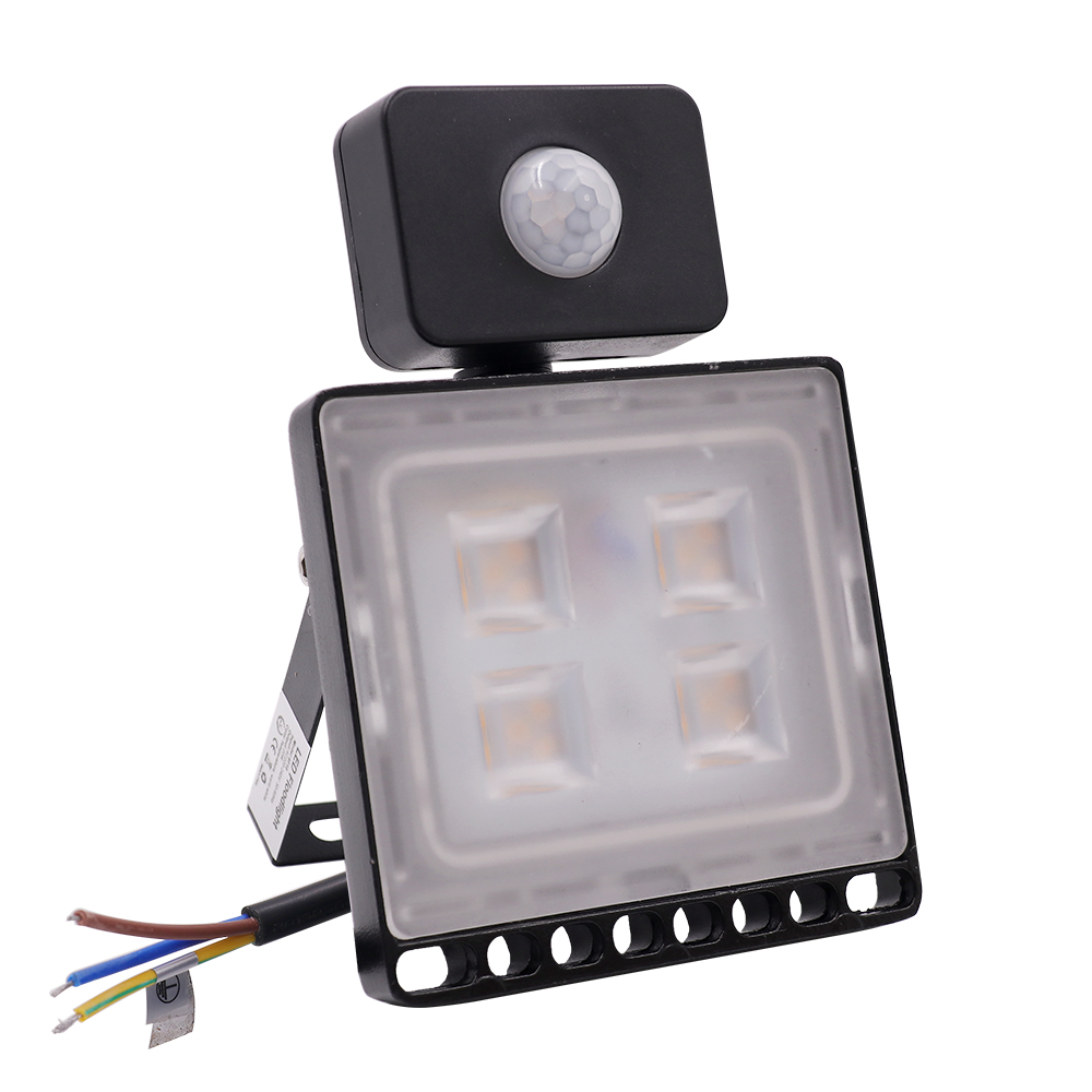 LED Spotlight PIR Motion Sensor Outdoor Led Projector 10W 20W 30W 50W 100W Ultra-thin Induction Led Floodlight Wall Street Lamp