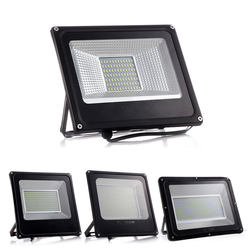 AC 220V LED Flood Light 50W 100W 150W 200W 300W 500W Outdoor Lighting IP65 Waterproof Exterior Floodlight Street Spotlight