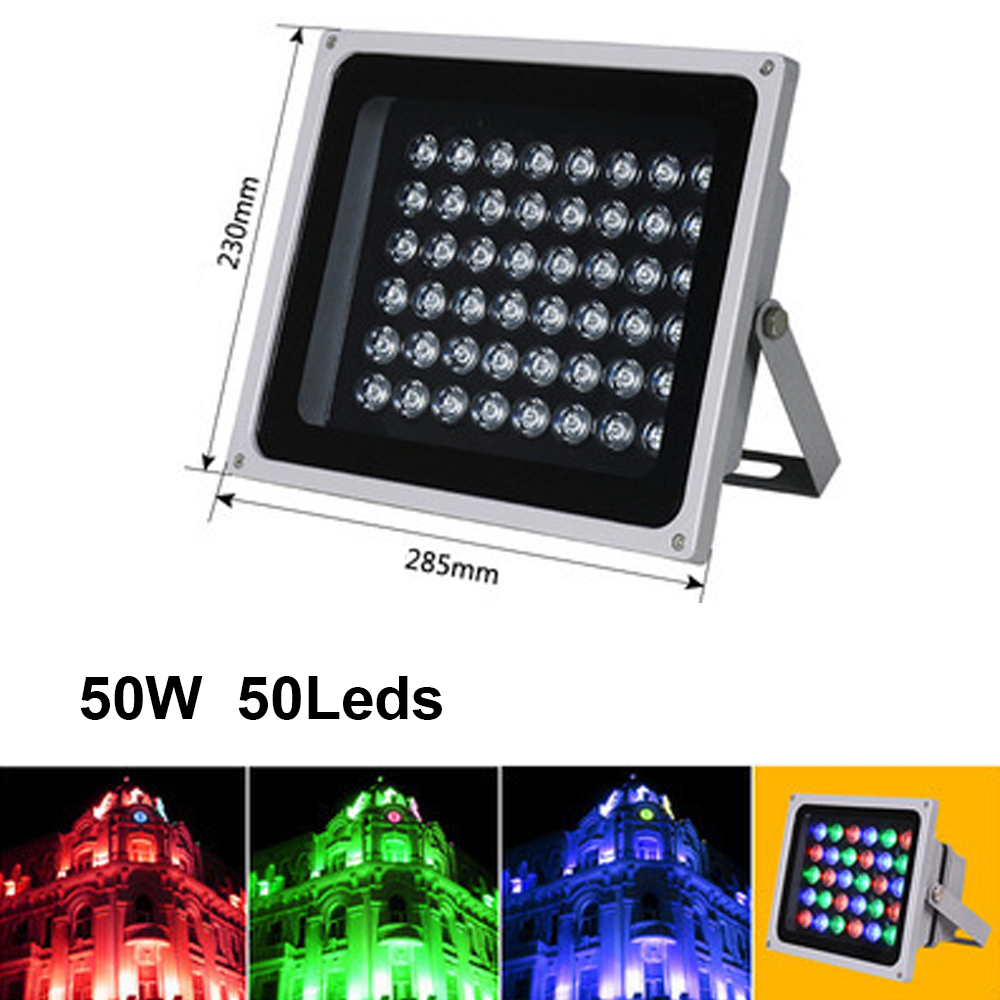 Led Flood Light AC85-265V Outdoor Floodlight Spotlight IP65 Waterproof LED Street Lamp 20W 30W 50W 100W Landscape Lighting