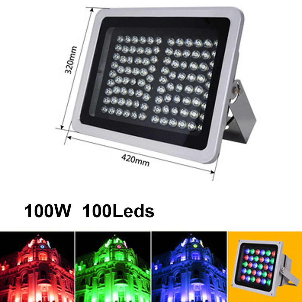 Led Flood Light AC85-265V Outdoor Floodlight Spotlight IP65 Waterproof LED Street Lamp 20W 30W 50W 100W Landscape Lighting