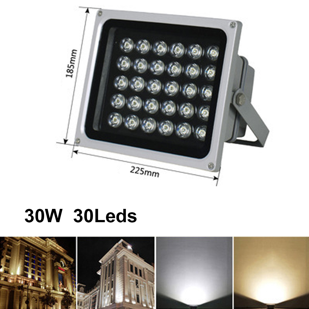 LED Floodlight In Ground Lamp with Spike 20W 30W 50W 100W Outdoor Reflector Spotlight AC 110V 220V Waterproof Garden Lighting