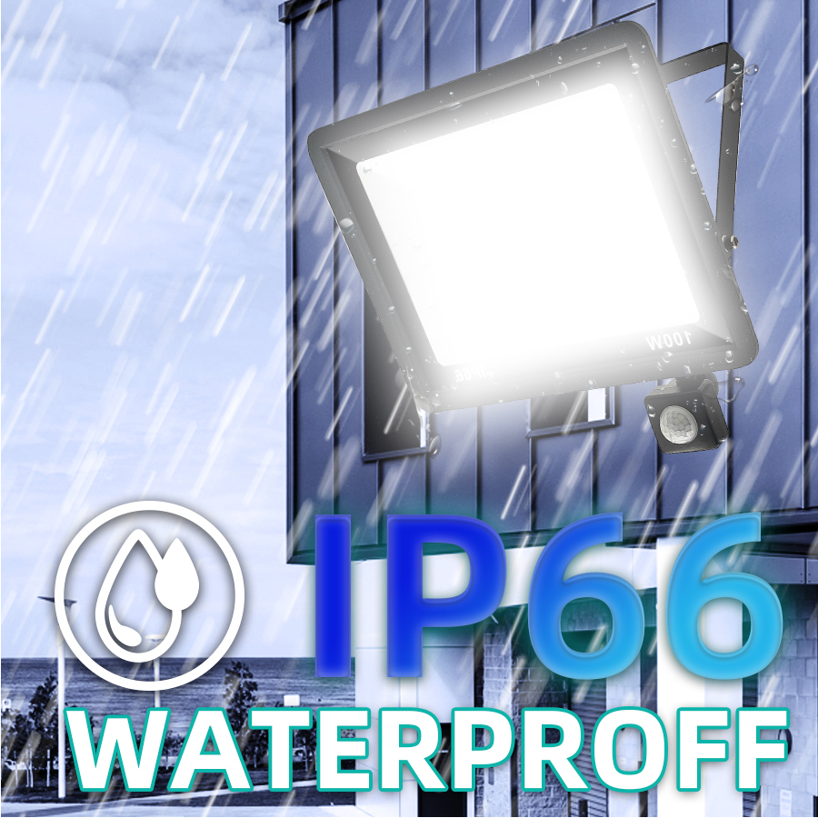 2pcs/lot 30W LED Flood Light Motion Sensor Pir Floodlight Lamp Floodlights Outdoor IP66 Street Garden Spotlight Wall Lighying