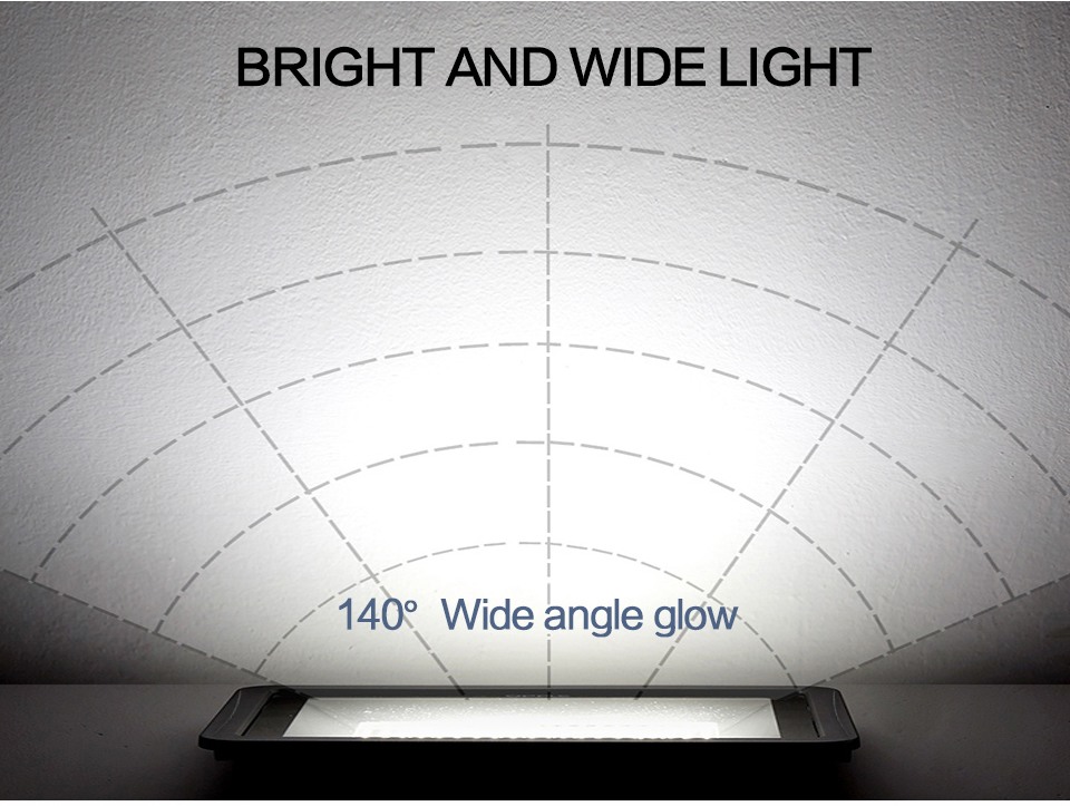 Outdoor PIR Motion Sensor Wall Lamp LED Floodlight Balck 50W 100W 30W 20W 10W IP66 220V Foco LED Hanging Exterior Garden light