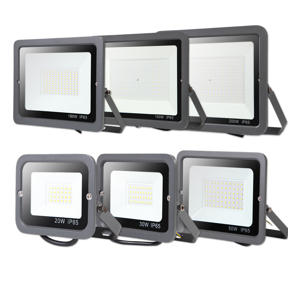 Pir Motion Sensor Floodlight Waterproof Led Flood Light 10W 20W 30W 50W 100W 150W 200W 300W500W Light Outdoor Ip66 Spotlight