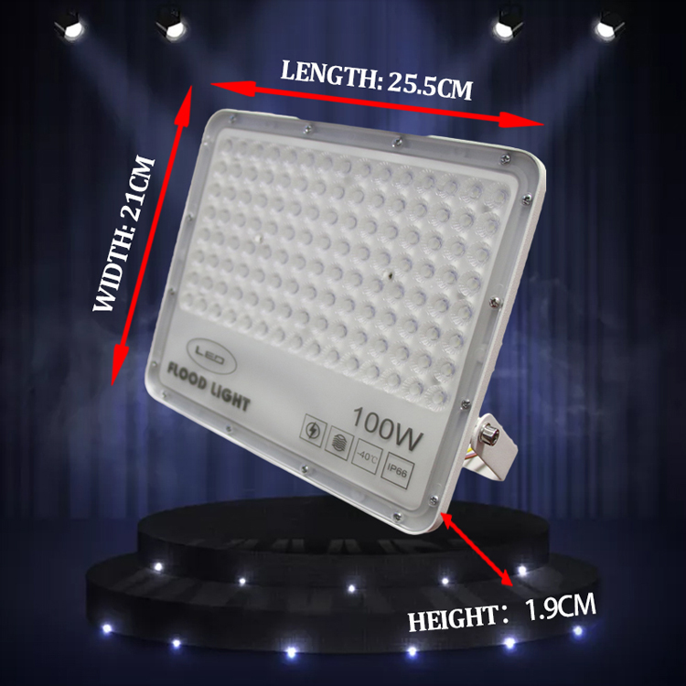 Outdoor Led Flood Light 100W Ip66 Waterproof Garden Lighting Spotlight Industry Light Night Street Lamp Reflector Floodlight