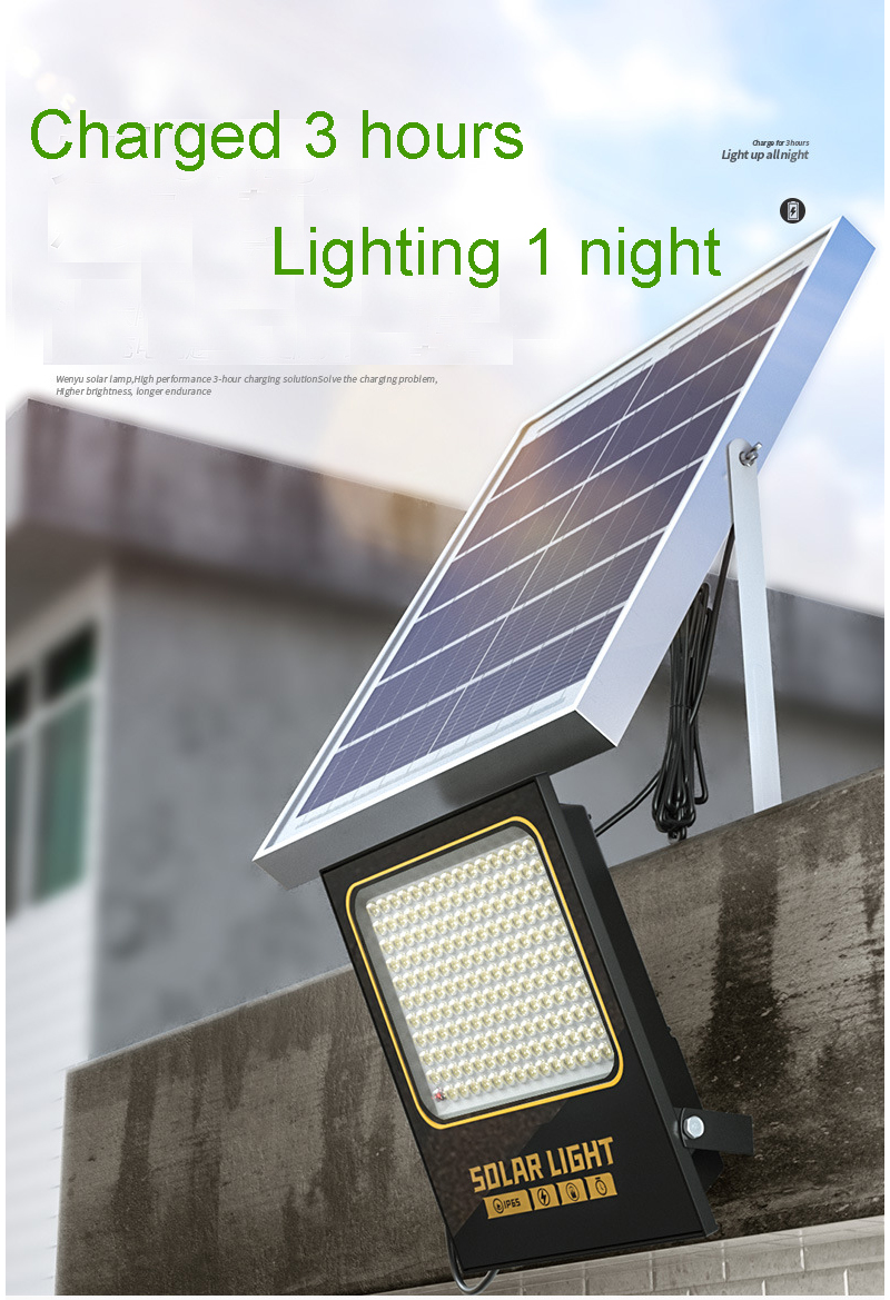 A2 100-400W LED Wall Lamp Solar Lighting Super Bright Large Capacity Battery Spotlight Wireless Outdoor Waterproof