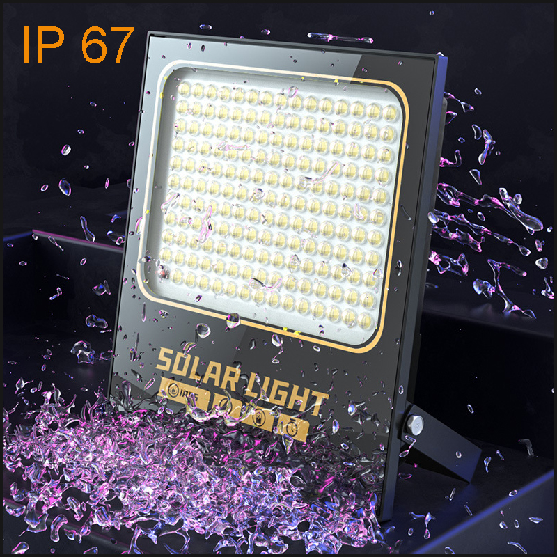A2 100-400W LED Wall Lamp Solar Lighting Super Bright Large Capacity Battery Spotlight Wireless Outdoor Waterproof