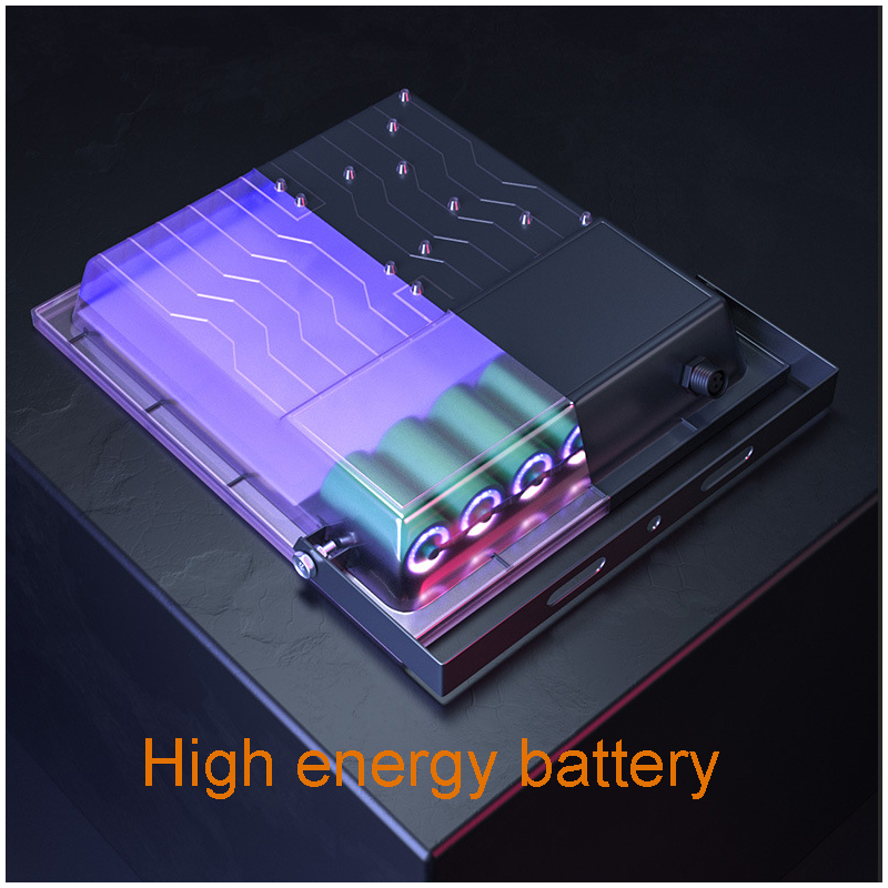 A2 100-400W LED Wall Lamp Solar Lighting Super Bright Large Capacity Battery Spotlight Wireless Outdoor Waterproof