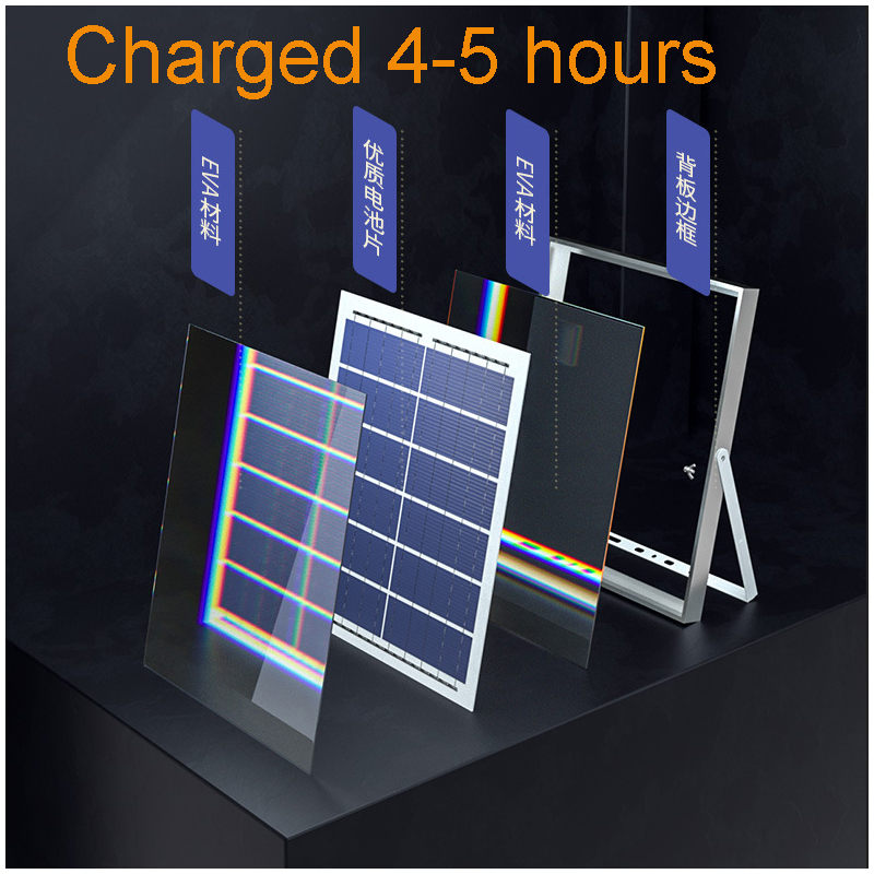 A2 100-400W LED Wall Lamp Solar Lighting Super Bright Large Capacity Battery Spotlight Wireless Outdoor Waterproof