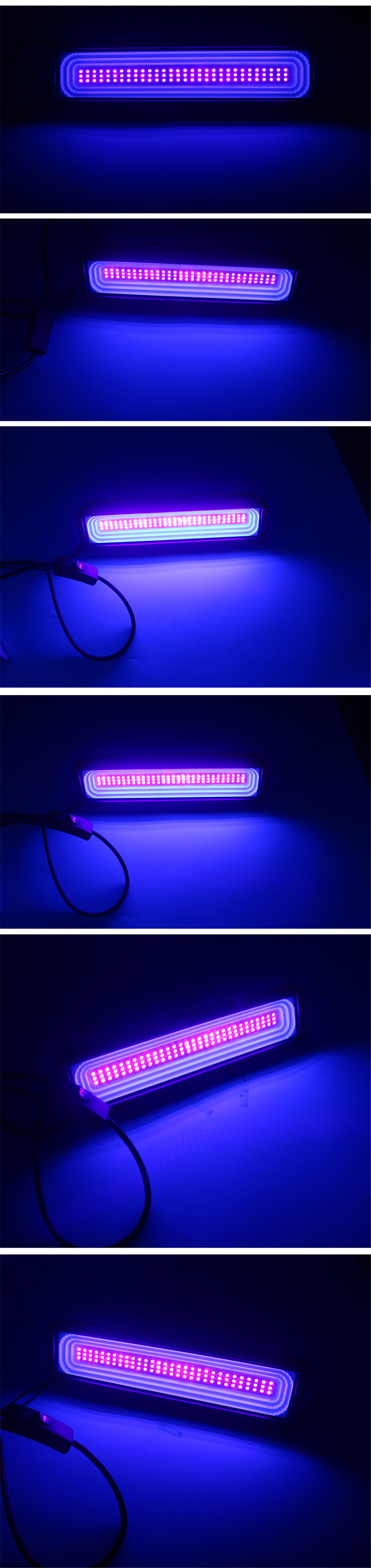 UV Flood Light 50W Ultraviolet LED Black Light Fluorescent Stage Lamp IP66 Waterproof Floodlight Xmas Party Halloween Decoration