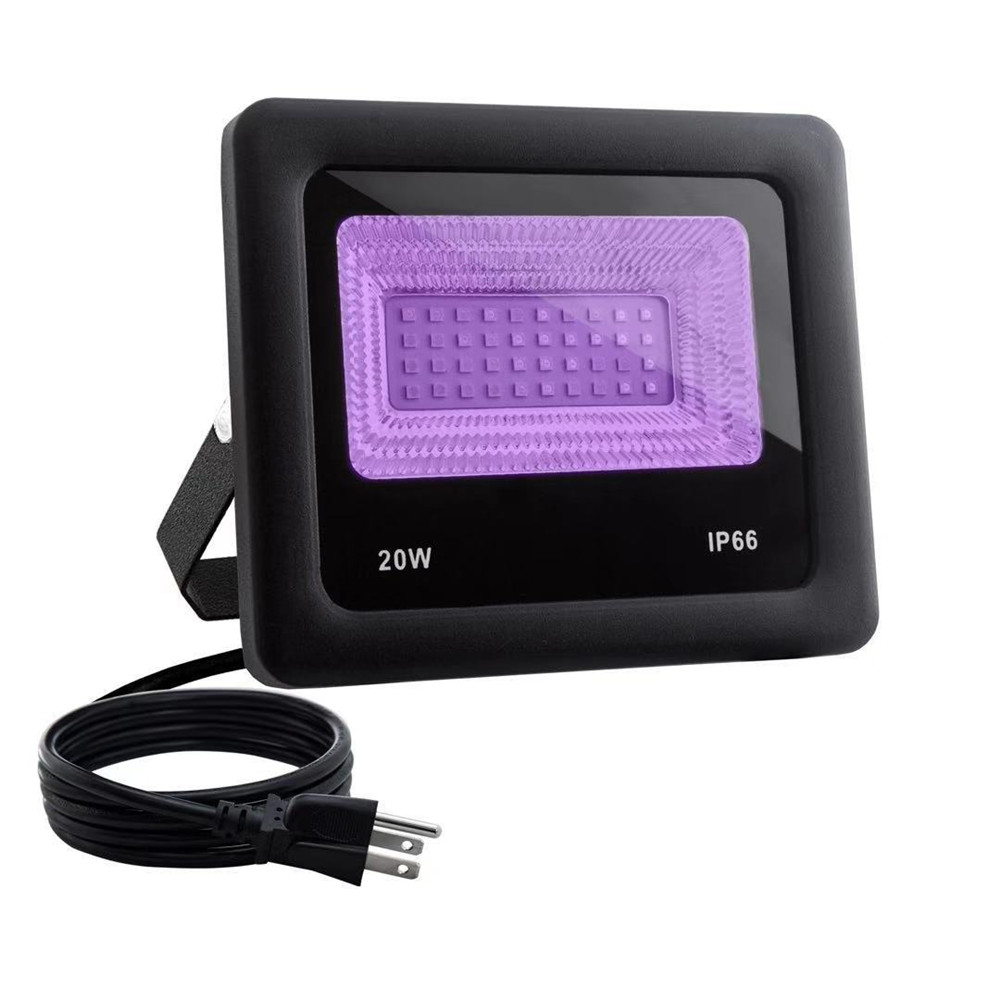 High Power UV LED Floodlight 10W 20W 30W 50W Waterproof Ultra Violet Fluorescent Black Light Stage Lamp for Bar Halloween Party