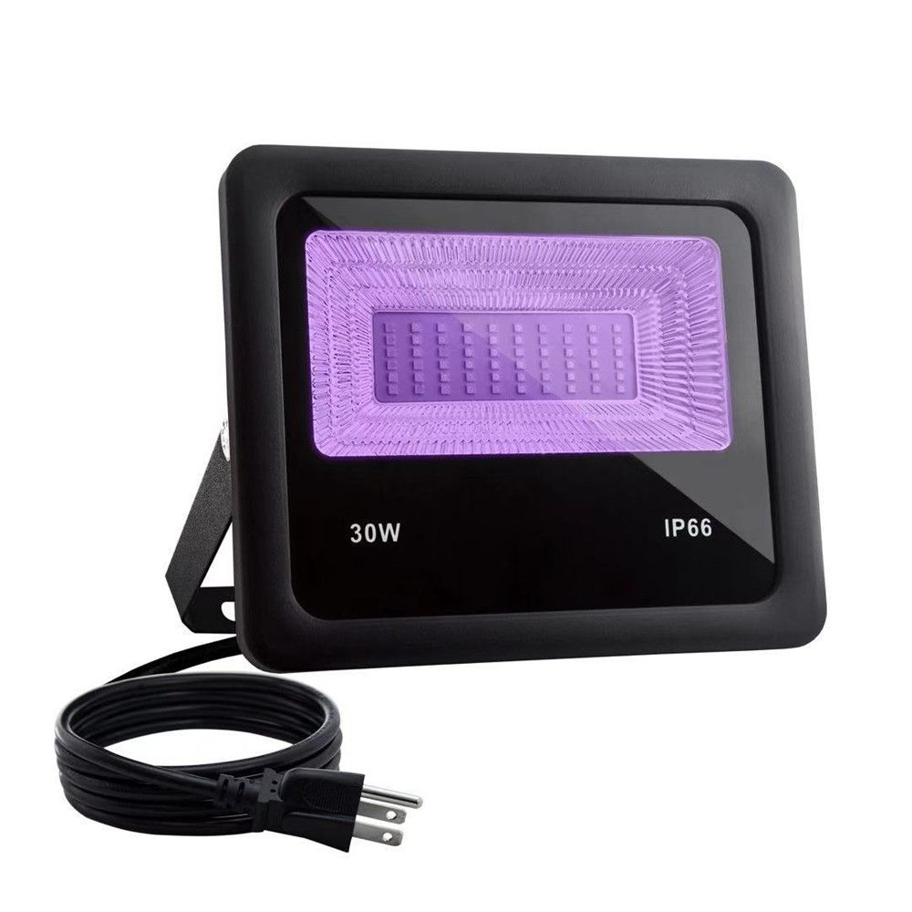 High Power UV LED Floodlight 10W 20W 30W 50W Waterproof Ultra Violet Fluorescent Black Light Stage Lamp for Bar Halloween Party