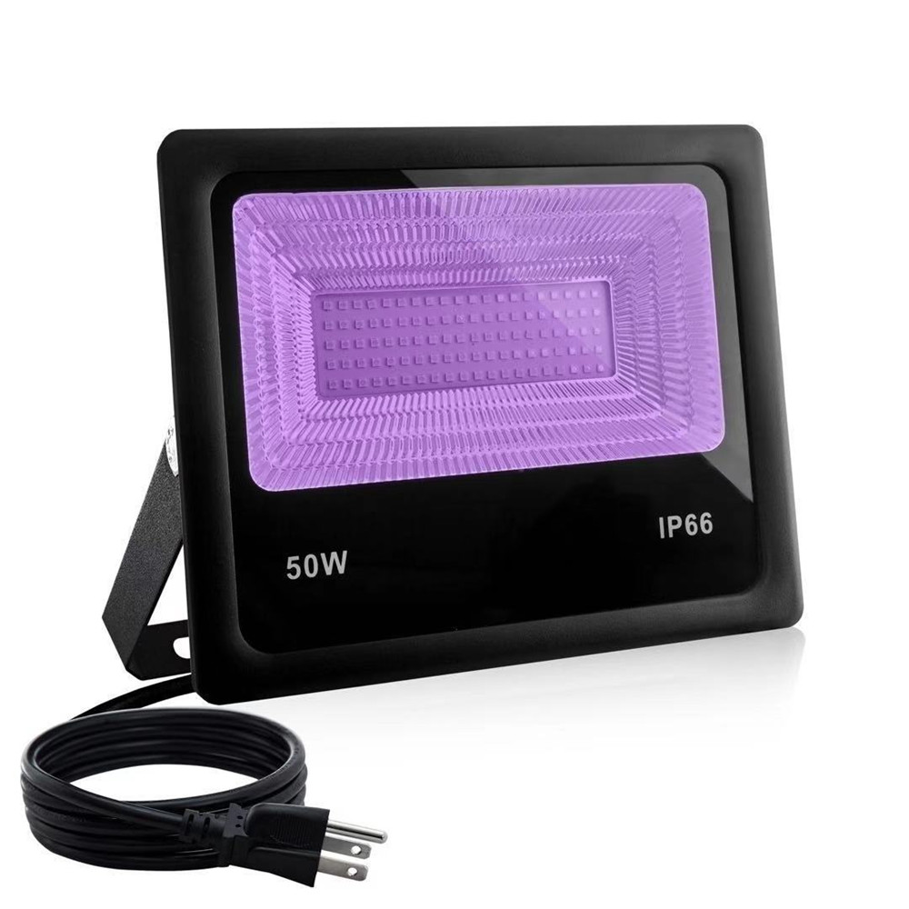 High Power UV LED Floodlight 10W 20W 30W 50W Waterproof Ultra Violet Fluorescent Black Light Stage Lamp for Bar Halloween Party