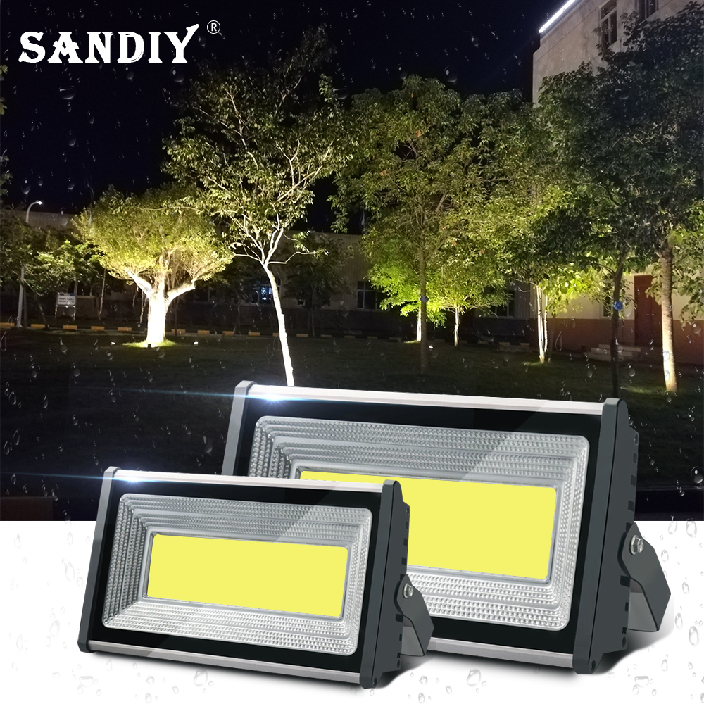 Led Spotlight 100W Floodlight Outdoor Lighting 200W Projector for Stadium Square Patio Garage Parking Exterior Wall Lightings