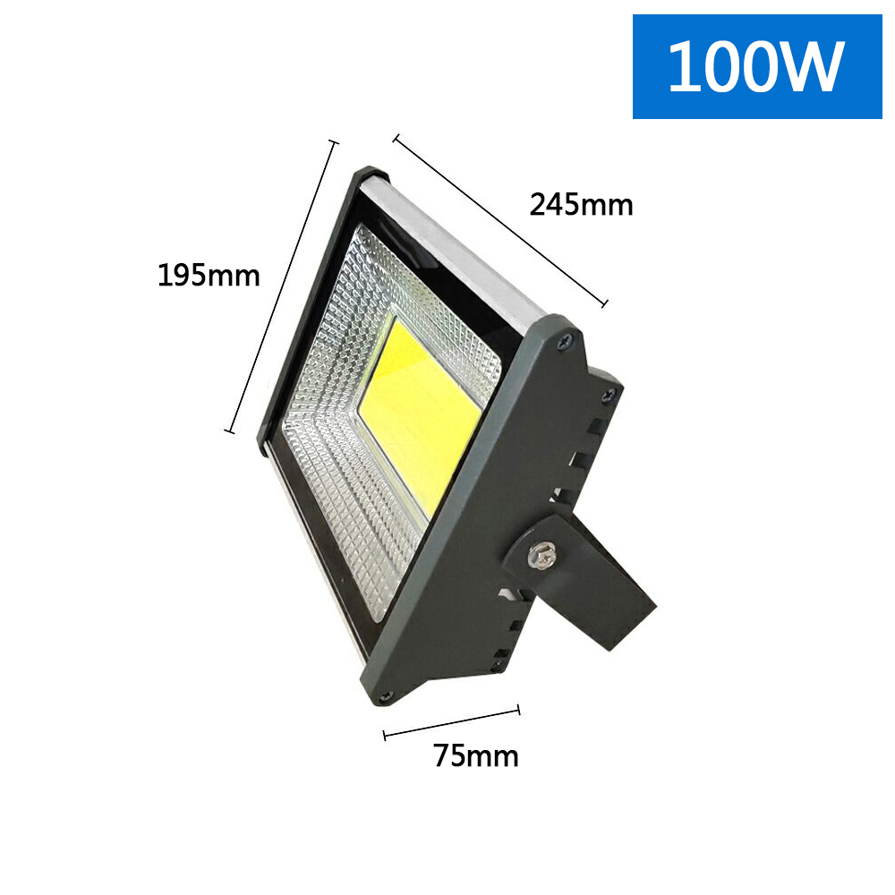 Led Spotlight 100W Floodlight Outdoor Lighting 200W Projector for Stadium Square Patio Garage Parking Exterior Wall Lightings