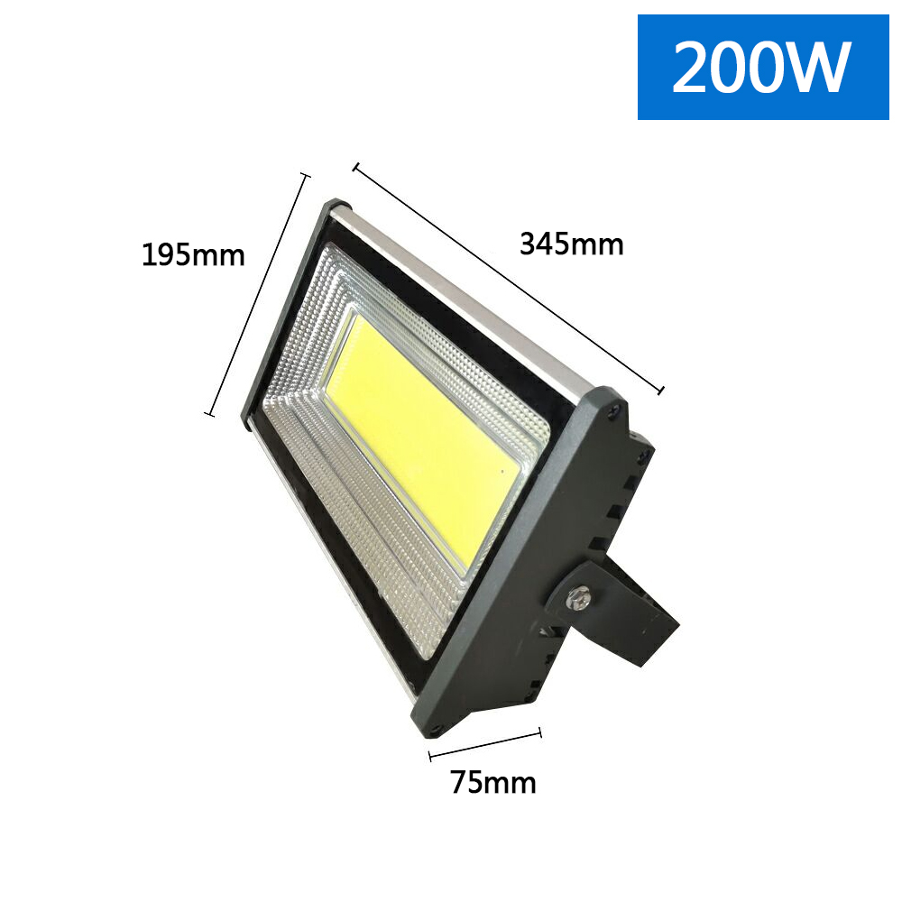 Led Spotlight 100W Floodlight Outdoor Lighting 200W Projector for Stadium Square Patio Garage Parking Exterior Wall Lightings