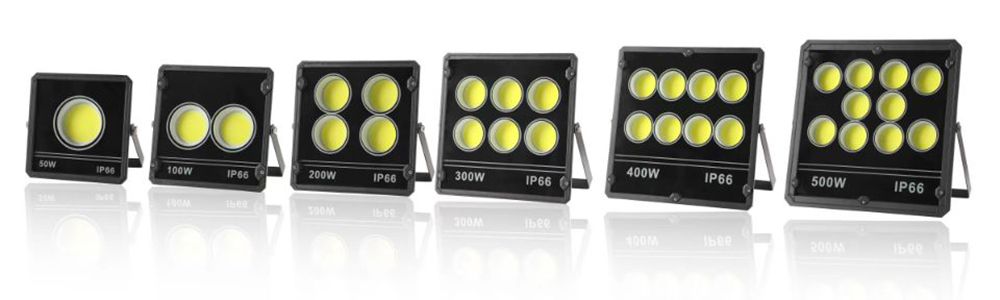 SANDIY Flood Light LED 50W 100W 200W 300W 500W Spotlight Outdoor Garden Square Lamp Villa House Building Exterior Wall Lighting