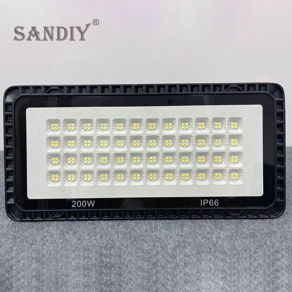 LED Flood Light 50W 100W 200W Waterproof IP65 Spotlight Outdoor Garden Square Lamp Villa House Building Exterior Wall Lighting